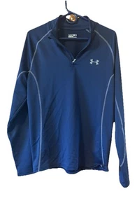 Under Armour 1/4 Zip Pullover Shirt Herren Größe Large tailliert ColdGear - Bild 1 von 3