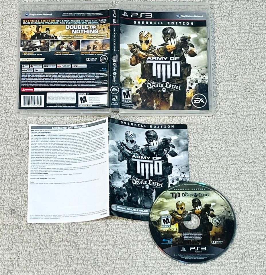 Army of Two The Devils Cartel - (Sony PlayStation 3, PS3) Complete CIB - Tested - Image 1 of 1