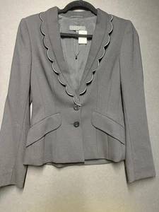 Escada Blazer mit Jakobsmuschelkragen schwarz Größe 34 EU/4 US - Bild 1 von 5