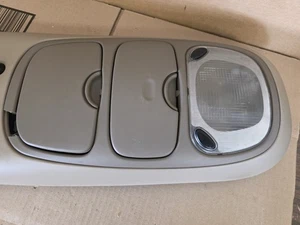(2000 - 2005) Ford Excursion Overhead Roof Console Map Light Brown Tan - Picture 1 of 5