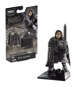 Mega Construx Game Of Thrones Jon Snow Black Series 18 Pieces 2" Figure - Picture 1 of 5