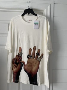 NWT Nike Air Jordan Flight NVP 6 Rings Mens SS Tee Shirt XL White Cotton Casual - Picture 1 of 6
