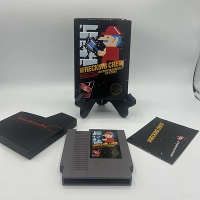 NES Nintendo Wrecking Crew CIB black Box 5 Screw Manual Hangtab Tested Case - Image 1 of 4