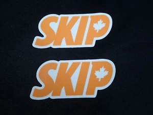 Edmonton Oilers Skip the Dishes Pro Stock Decal Sticker for Helmet - Picture 1 of 2