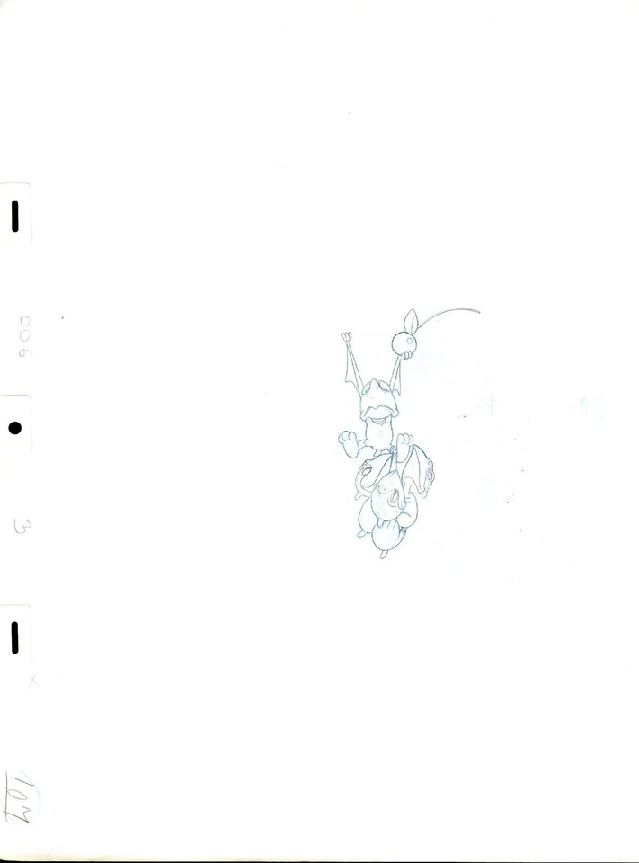 LAND BEFORE TIME DRAWINGS OF BABY PTEROS 111122-107 - Image 1 of 1