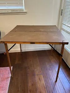 Vintage Antique Gold Medal Folding Furniture Table Card Table RARE Early 1930s - Picture 1 of 22