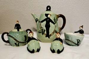 Vintage L. Batlin & Sons Jack & the Beanstalk Tea set - Picture 1 of 18
