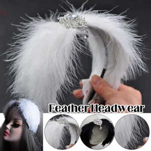 Swan Dance Performance Feather Headwear Ballet Costume Accessories Headwear New - Picture 1 of 13