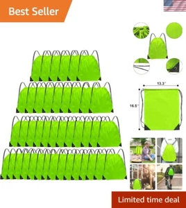 Drawstring Backpack Bulk 42 Pcs String Backpack Drawstring Bags Cinch Bag Sac... - Picture 1 of 7