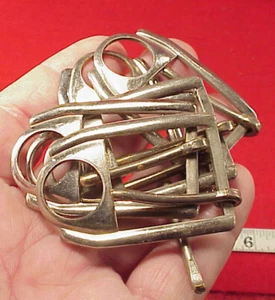 CINTURÓN VINTAGE 6 HEBILLAS HECHAS OCUPADO JAPÓN 1 PULGADA RARO - Imagen 1 de 7