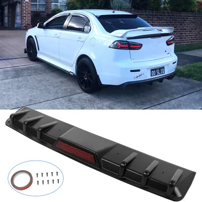 For Mitsubishi Lancer CJ Ralliart Evo X Rear Bumper Diffuser Shark Fin Spoiler - image 1 of 4