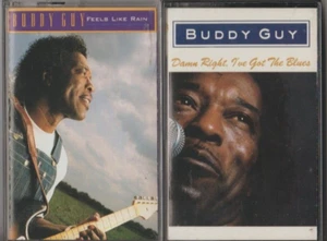 BUDDY GUY CASSETTE TAPE LOT OF 2 TAPES - Feels Like Rain + Damn Right Got Blues - Picture 1 of 1