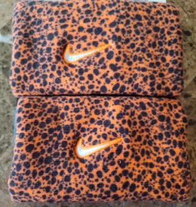 NIKE DOUBLE WIDE WRISTBANDS, OLYMPIC COLORS, HQ2391-820, NEW - Picture 1 of 1