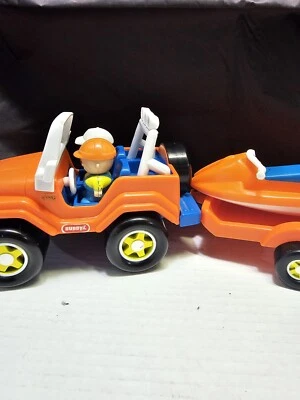 Jeep Grand Cherokee Buddy L 1994 vintage y remolque con moto acuática. Ver fotos Foto 1 de 4