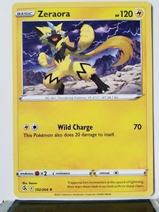 Zeraora 102/264 NM/M - RARE Non Holo Fusion Strike Pokemon Karte - 2€ Versand - Bild 1 von 2