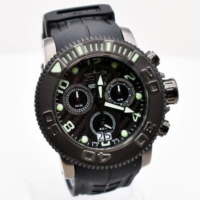 Reloj Pulsera Invicta Pro Diver Sea Hunter Hombre Negro Hecho en Suiza Modelo 1065 G3D Foto 1 de 4