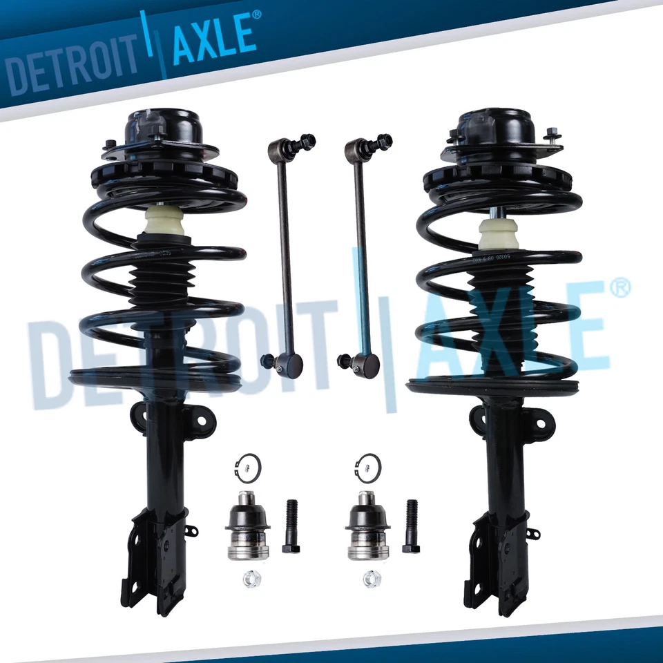 6pc Front Strut Ball Joint Sway Bar Kit for Grand Caravan Voyager Town & Country - Image 1 of 4