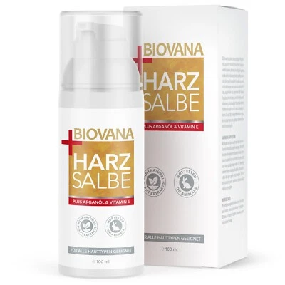BIOVANA Harzsalbe Plus | feuchtigkeitsspendene Creme | 100 ml