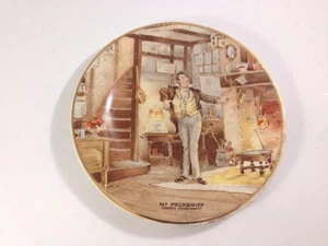Mr. Pecksniff Martin Chuzzlewit Vintage Staffordshire Collector Plate 4.5" - Picture 1 of 9