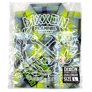 DIXXON "Challenger" Bamboo Mens LARGE Green Plaid Short Sleeve Snap Button Shirt - Picture 1 of 13