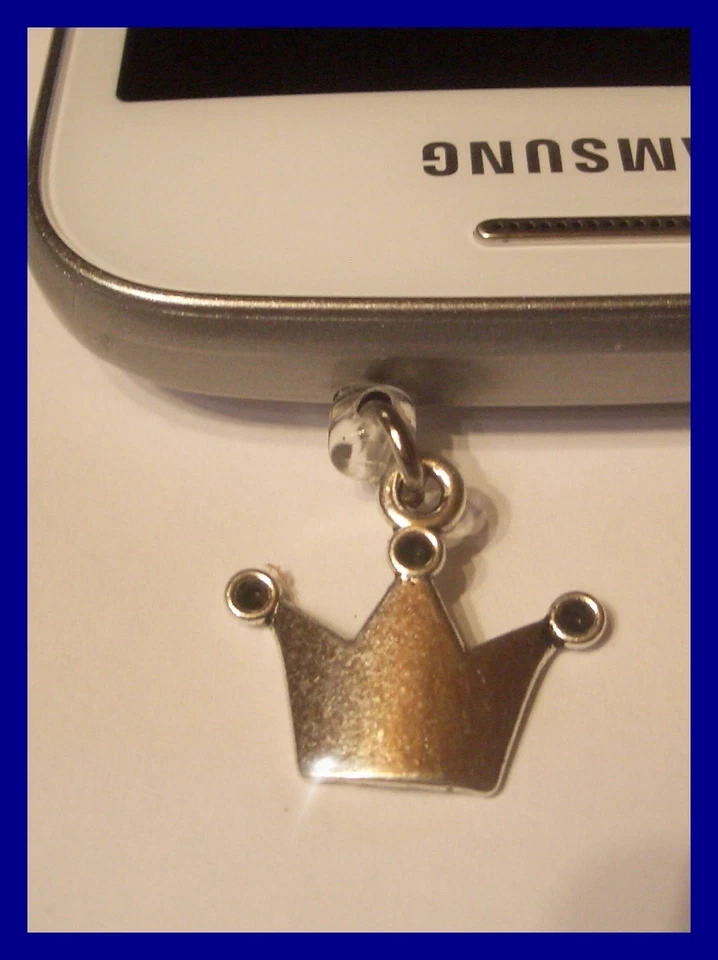 Toller Smartphone Handy Staubschutz Stöpsel Stecker * Krone * NEU    (D225) - Bild 1 von 1