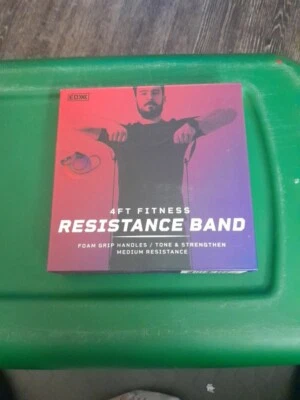 NUEVO EDX Banda de Resistencia Tono y Fortalecimiento Estiramiento 4 pies Resistencia Media Foto 1 de 4