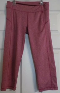 Girl's Live Love Dream Athletic Pants Cropped Leggings Size M Or 12/14 Mauve - Picture 1 of 5