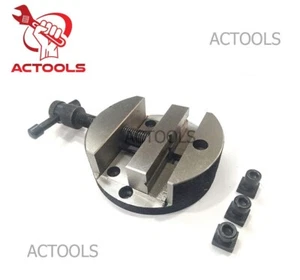 New Round Vice 80mm for 3" & Rotary Milling Table Supplied 4" With T nuts UK - Picture 1 of 14