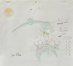 DAN RIBA rare ROXY ROCKET original PRODUCTION art SIGNED Layout B1 BTAS COA OPD - Picture 1 of 1