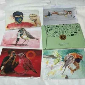 Jade Rivera Gründruck 5er Set Surrealer Kunstdruck aus dem berühmten Lima Neu mit Etikett - Bild 1 von 4