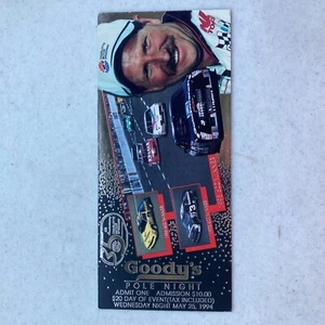 1994 Coca Cola 600 Nascar Goody's Pole Night Dale Earnhardt Ticket - Picture 1 of 8