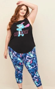 Torrid Plus Size 3 Disney Lilo & Stitch Two Piece Activewear Tank & Leggings Set - Picture 1 of 4