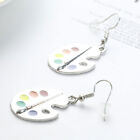 Artist's Palette Earrings Paint Plate Pendant Artistic Gift Earrings Wom Zk~;j