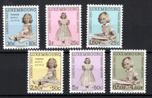 B712- Sellos semi postales de Luxemburgo Scott #s B216 - B221 mnh - Imagen 1 de 1