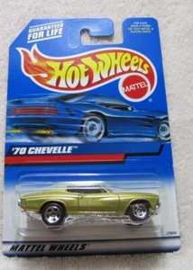 HOT WHEELS 2000 '70 CHEVELLE GOLD 5 SPOKE RIMS 107 - Picture 1 of 3
