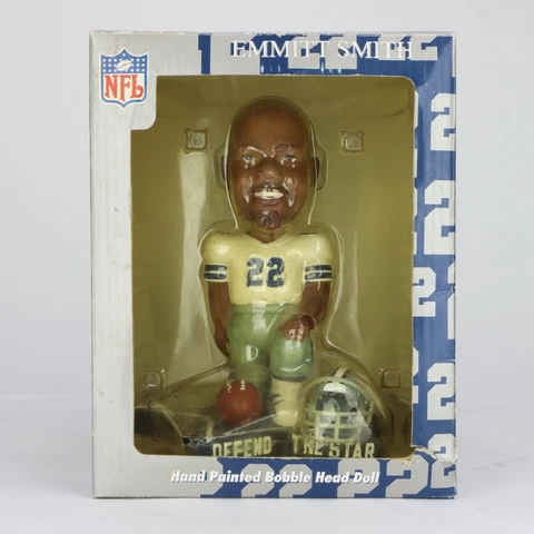DALLAS COWBOYS EMMITT SMITH BOBBLEHEAD LIMITED ED. DEFEND THE STAR BOBBLE DOBBLE Cover