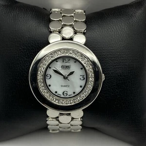 32mm Censi Collection Japan Silver Tone Quartz Watch Untested Parts / Repair - Picture 1 of 18