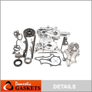 85-95 Toyota 2.4L Timing Chain Kit(Steel Guides)Timing Cover&Water Pump 22R 22RE