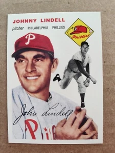 JOHNNY LINDELL Philadelphia PHILLIES 1954 TOPPS Archives BASEBALL CARD #51 - Picture 1 of 2