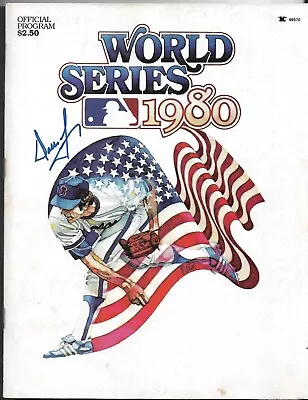 Dallas Green Signed 1980 World Series Program Philadelphia Phillies JSA COA - Image 1 of 2
