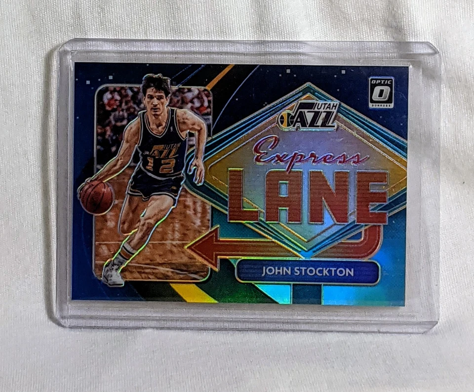 2020-21 Panini Donruss Optic Express Lane Blue Prizm /85 #2 John Stockton NBA Foto 1 de 2