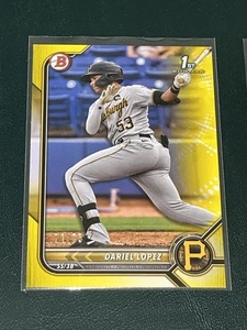 2022 Bowman Dariel Lopez YELLOW /75 - Picture 1 of 1