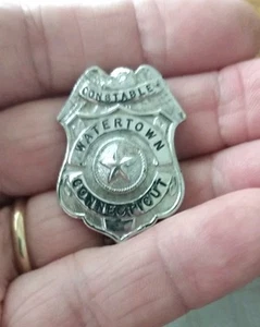 Antique Vintage constable Watertown Connecticut Badge - Picture 1 of 5