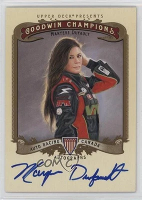 2012 Upper Deck Goodwin Champions Auto Maryeve Dufault #A-MD Auto - Image 1 of 2