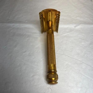 Rasoio di sicurezza vintage Gillette pettine lungo in attesa di brevetto USA - Foto 1 di 17