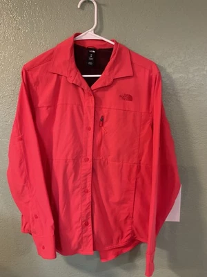 Женская рубашка с длинным рукавом Northface Outdoor Trail коралловый цвет размер средний - Изображение 1 из 4