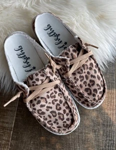 Gypsy Jazz women's brooklyn sneakers Leopard - Picture 1 of 13