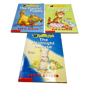 Little Animal Ark Book Lot of 3 Puppy Kitten Mouse Ben Baglio Scholastic PB - Picture 1 of 22