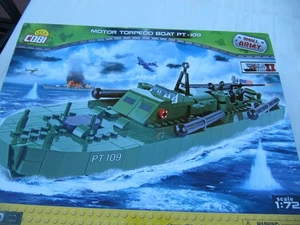 Cobi  Motor Torpedo Boat  PT-109 model Model 2377  480 pieces  1:72 scale  New - Picture 1 of 12