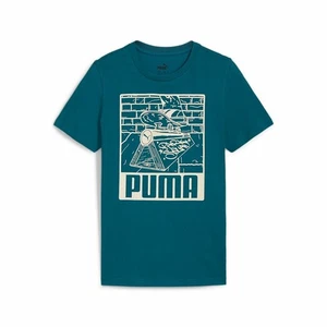 Camiseta de Manga Corta Infantil Puma Ess+ Mid 90S Graphic Azul - Imagen 1 de 8